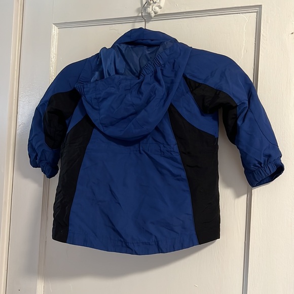 Boys XS Moby Goby Ski Jacket Blue Black Zip Out Fleece Lining - Picture 6 of 6